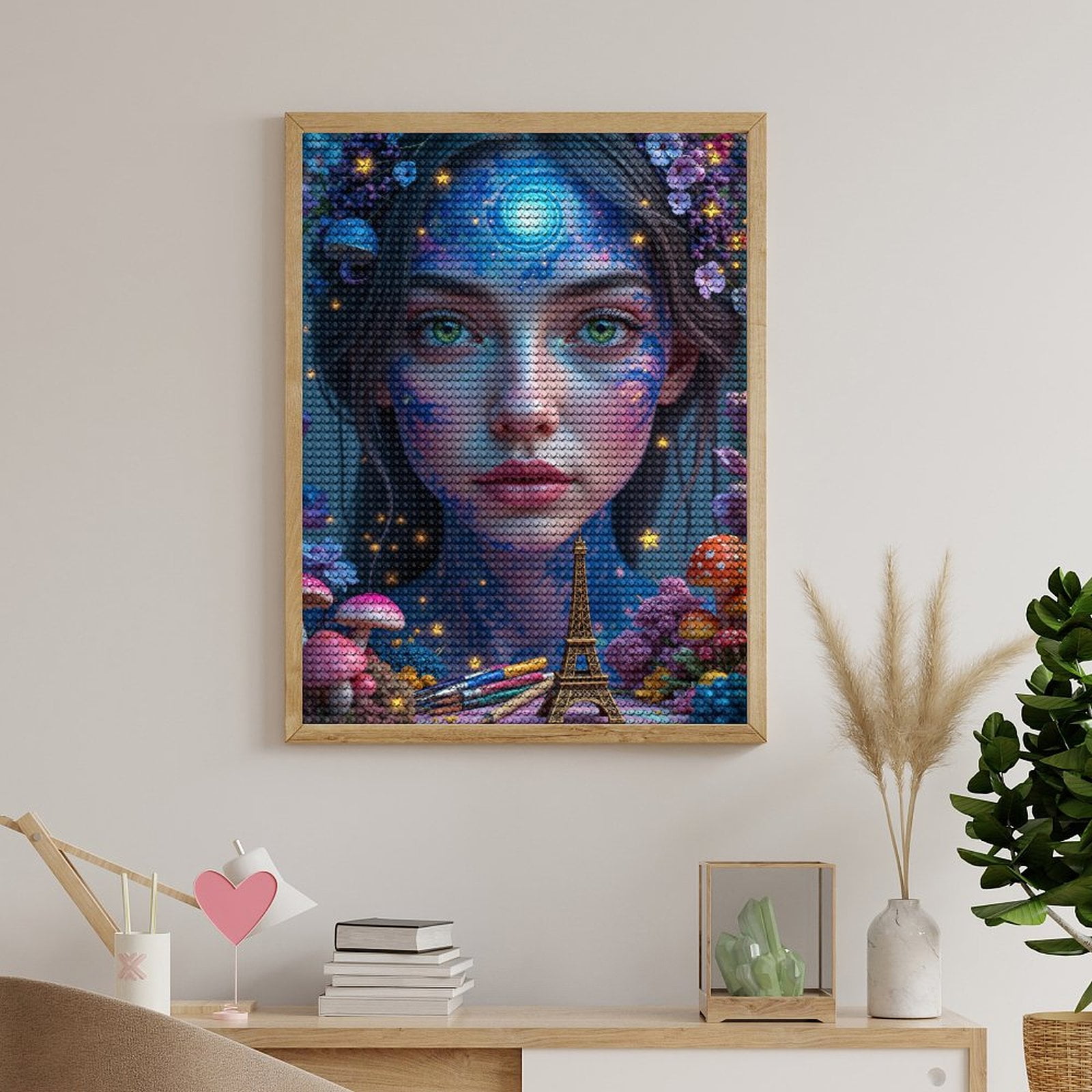 Diamond Art Kits for Adults, Fantasy Face Galaxy Art Dreamland 5D Diamond Painting Kits for Adults Beginners, DIY Full Drill Diamond Painting, Gem Art and Crafts 12x16