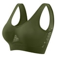 thumbnail image 2 of DDAPJ pyju Sports Bras for Women Wireless Comfort Bra 2025 New Anti-Saggy Breasts Bra Cool Liftup Air Summer Breathable Mesh Bra Limited Time Sales of Today Army Green L, 2 of 4