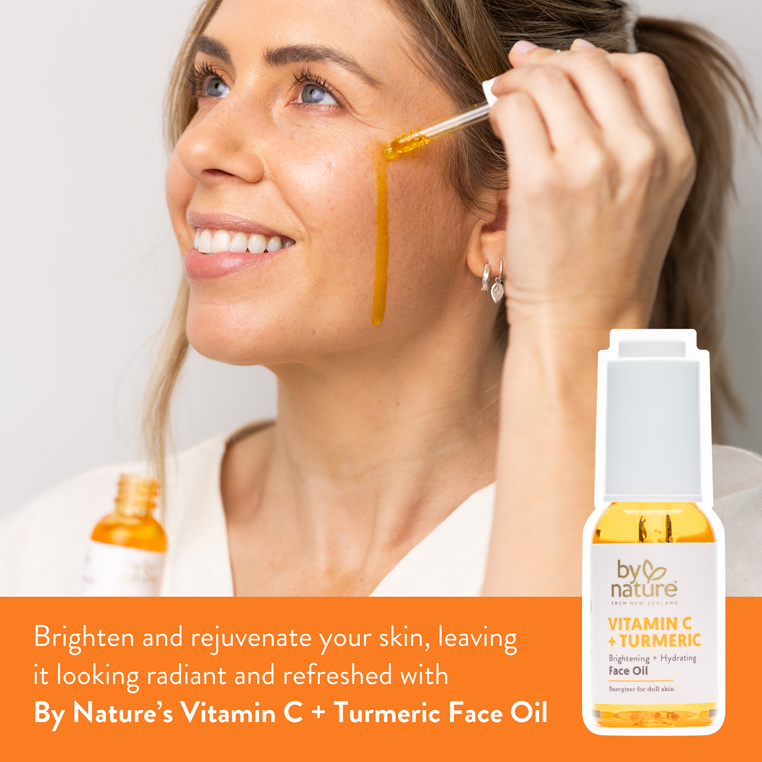 By Nature Vitamin C & Turmeric Brightening Face Oil, 1 fl oz photo 3