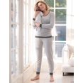 thumbnail image 3 of Maternity & Nursing Thermal Underwear Set In Light Gray, 3 of 5