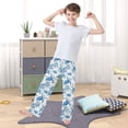 thumbnail image 5 of Kids' Pajama Pants Soft Relaxed Fit Sleep Pants Lounge Pants with Pockets Sea Turtles and Coral Reefs Small, 5 of 9