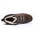 thumbnail image 4 of Men's Waterproof Mid-Cut Hiking Boots, Durable Leather Outdoor Trekking Shoes, Non-Slip Rubber Outsole, Shock Absorption Supportive Footwear for Camping, Climbing, and Rugged Trails, 4 of 10