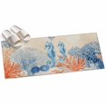 thumbnail image 2 of Hallway Runner Rug 2'x6', Blue Red Seahorse Coastal Kitchen Runner Rugs Non-Slip Carpet Mats, Farmhouse Beach Coral Nautical Bedside Rugs Runners Washable Floor Carpet for Bathroom Laundry Room, 2 of 8