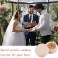 thumbnail image 3 of Caja de madera para guardar anillos, joyeros, cajas de madera para ceremonias de boda, cajas para guardar anillos, cajas para guardar anillos, cajas para regalo de joyería, 3 of 9