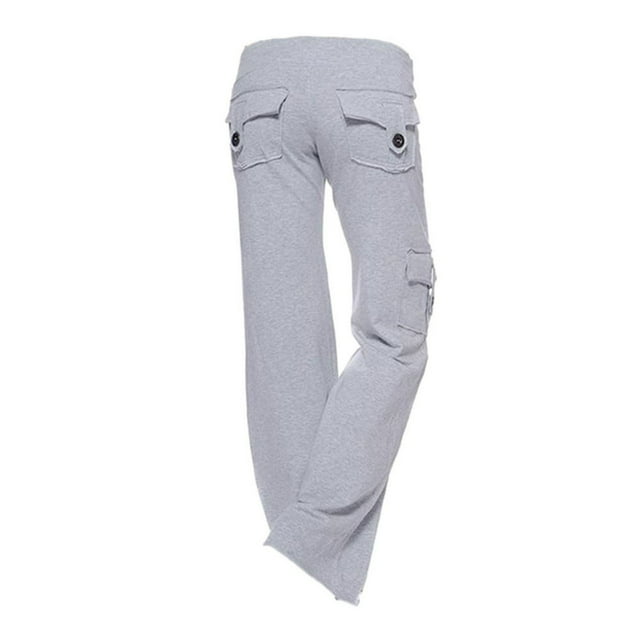 Clearance Womens Pants Petite Sports Solid Color Trousers Jogging Sweatpants Jogger Pants