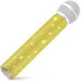 thumbnail image 1 of HAHDAXIA Yellow Rhinestones Microphone Handle Sleeve, Bling Skin Crystal Cover for Microphone Accessories, Rhinestones Mic Handle Cover for Beta58 SM58 Beta87A Wireless Handheld (Mic Not Incl, 1 of 7
