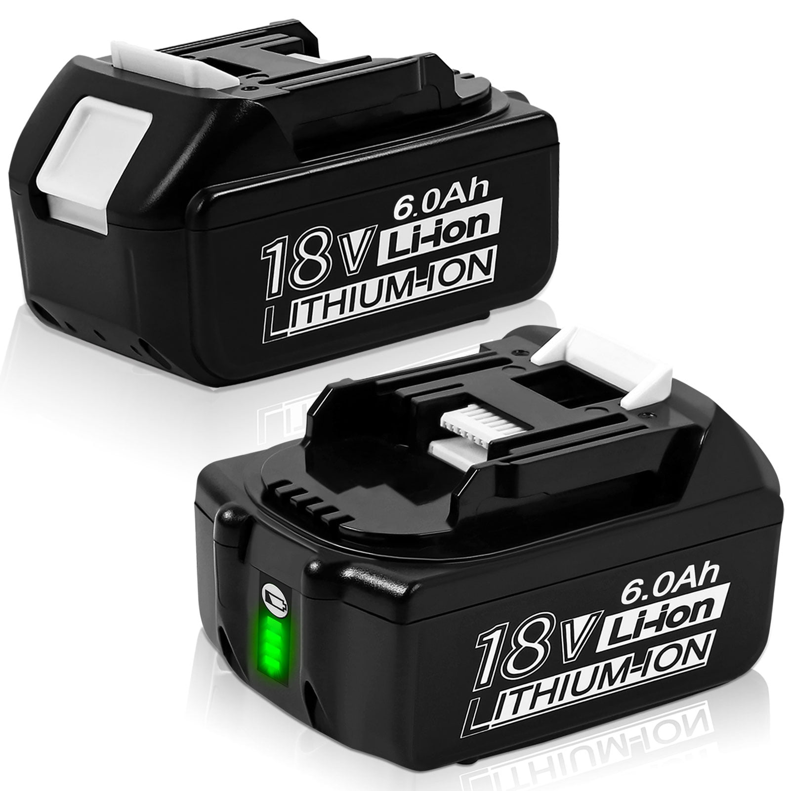 4X BL1860B 6AH Battery For Makita BL1850B BL1830 BL1860 LXT Li-Ion LED indicator