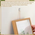 thumbnail image 3 of Steel 30 Lb Utility Hanger Wall Hook Utility Zinc Plated Keyhole for Framed Pictures Stucco Hooks, 3 of 5