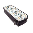 thumbnail image 6 of Picia Cute Whale Pattern Large Capacity PU Leather Pencil Case Organizer Pen Marker Holder Double Zipper Storage Bag Big Pencil Pouch for College Office, 6 of 6