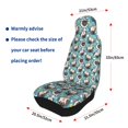 thumbnail image 4 of Yiaed PUG HEAD And Flower Print Car Seat Covers,Universal Auto Seats Protector Fits for Car,SUV Sedan,Truck,Automotive Seat Covers & Accessories(Two packs), 4 of 7