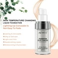 thumbnail image 3 of Aliver Flawless Color Changing Liquid Foundation with Versatile Makeup Brush,Warm Skin Tone Foundation,Lightweight and Silky Texture & Concealer, 3 of 12