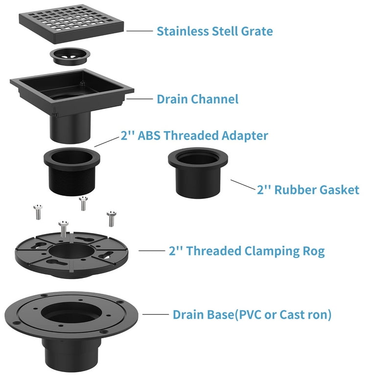 Mobile Home Stainless Steel Shower Drain 4 1/4