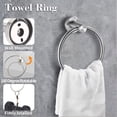 thumbnail image 3 of Stainless steel bathroom towel rack set towel rod hook rack, 3 of 5