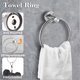 thumbnail image 3 of Toallero de baño de acero inoxidable, juego de toallero con gancho para barra de toalla de baño, 3 of 5