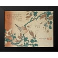 thumbnail image 2 of Hokusai 14x11 Black Modern Framed Museum Art Print Titled - A Paddy Bird Perched On a Flowering Magnolia Branch, 2 of 5
