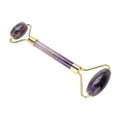 thumbnail image 4 of BIMZUC Natural Jade Roller Massage Amethyst Facial Massager Anti Wrinkle Anti Aging Tool for Face Eyes Neck Body Beauty Skin Care, 6.7 inches / 17 cm, Purple, 4 of 10
