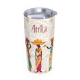 thumbnail image 2 of Kll Beautiful Black African Woman In Ethnic Dress Stainless Stainless Steel Vacuum Insulated Coffee Cup 20 Oz Lids And Straws,1 Metal Straws,1 Cleaning Brush, 2 of 9