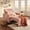 Pink, variant on 3-in-1 Convertible Sleeper Chair, Lightweight Foldable Sofa Bed for Small Spaces, Linen Upholstery, Light Gray