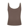 thumbnail image 4 of Summer Women'S Undershirts Tank Tops Solid Color Sleeveless Slims Coffee Athletic Tank Top XS-XL, 4 of 6