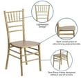 thumbnail image 2 of Flash Furniture Hercules Series Gold Wood Chiavari Chair, 2 of 9
