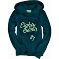 thumbnail image 1 of Aeropostale - Sudadera con capucha para mujer Eighty Seven Script, verde, pequeña, 1 of 1