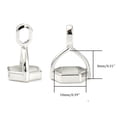 thumbnail image 2 of Brass Pendant Hexagon Bead Cap Bails for Point Gemstone Pendant Making Platinum 15.5x12mm Hole: 2.5x4mm 8x10mm inner diameter DIY, 2 of 4