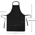 thumbnail image 4 of thinsony Adults Home Baking Apron Skin-friendly Adjustable Oil Proof Pockets Cooking Bib Reusable Washable Kitchen Supplies White, 4 of 9