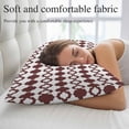thumbnail image 5 of Retro Boho Pillow Covers, Linen Long Throw Pillow Case, Dark Red Geometric Pattern Rhombic Bohemia Holiday Pillow Protector Decorative Cushion Cover for Living Room/Bedroom 20" x 26", 5 of 8