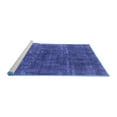 thumbnail image 2 of Ahgly Company Machine Washable Indoor Square Oriental Blue Industrial Area Rugs, 6' Square, 2 of 4