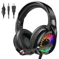 thumbnail image 1 of Cshidworld Audífonos para Juegos con Micrófono, Audífonos para Juegos sobre la Oreja para PC, Xbox One, Audífonos con Cancelación de Ruido y Sonido Envolvente Estéreo 7.1, Almohadillas de Memoria Sua, 1 of 7