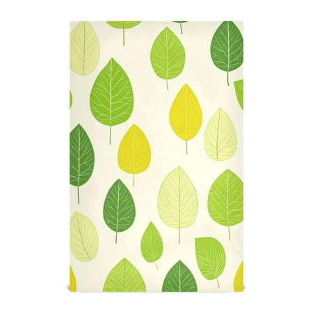 

Fresh Leaf Pattern Design Kitchen Towels 6-Piece Pack Tea Towels for Kitchen Decorative Waffle Design 28x18in