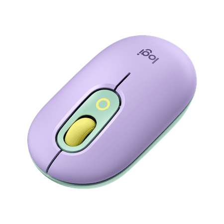 Logitech - POP Mouse Bluetooth Optical Ambidextrous Mouse with Customizable Emojis - Daydream Purple (Mint)