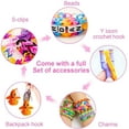 thumbnail image 4 of 450 Pieces Loom Bands Loom Bands Kit, Colorful Loom Bands, Looms for Bracelets DIY Rubber Bands Looms Bands Set Storage Box, Bracelet Necklace Knitting Tool Kids Toy, 4 of 7