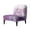 Purple Marble Pattern, variant on HELLHERO Dustproof Armless Slipcovers for Dining Room, Comfortable Armless Accent Chair Soft Cover, Lemon Print