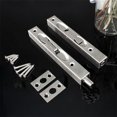 thumbnail image 6 of Duslogis 6 Inch Door Bolts,Door Slide Bolt Lock Door Flush Bolt Security Latch Bolt with Powerful Spring, Security Guard Lever Action Door Flush Bolt Latch for Bedroom,Cupboard (2Pcs,Silver), 6 of 7