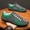 Green, variant on New Men Casual Shoes Summer Thin Section Baotou Half Slippers Fashion Wild Flat-bottomed Bean Shoes Men Sneakers