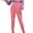 Pink, variant on Aoochasliy Womens Pants Casual Solid Pants Comfortable Elastic Pocket Casual Suit Pants