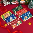 thumbnail image 3 of Christmas Cute Cartoon Blessing Small Card Gift Message Card, Holiday Foil (40 Red Cards And Envelopes), 3 of 4