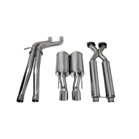 Corsa 06-10 Jeep Grand Cherokee 6.1L V8 Polished Sport Cat-Back Exhaust Fits select: 2006-2010 JEEP GRAND CHEROKEE SRT-8