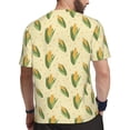 thumbnail image 2 of Wukai Yellow Corn Print Men's Short-Sleeved Mesh T-Shirt,Quick-Dry Short Sleeve Workout T-Shirt-X-Large, 2 of 8