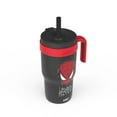 thumbnail image 3 of Zak Designs 18oz Spiderman Kids Straw Handle Tumbler, Stainless Steel Vacuum Insulated Cruiser Tumbler with Silicone Straw Utilizing Leak-Proof Valve, Myles Morales, 3 of 10