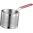 thumbnail image 1 of ZOUSSIQI Stainless Steel Deep Fryer Basket Kitchen Fry Basket Multifunction Deep Frying with Handle for French Fries Spaghetti Serving, 14cm CA919-30222, 1 of 7