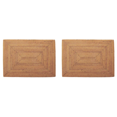 thumbnail image 2 of 2X Napperons Non en Rotin Napperons Résistants à la Chaleur Napperons Tissés Résistants à la Chaleur pour Table à Manger, 2 of 7
