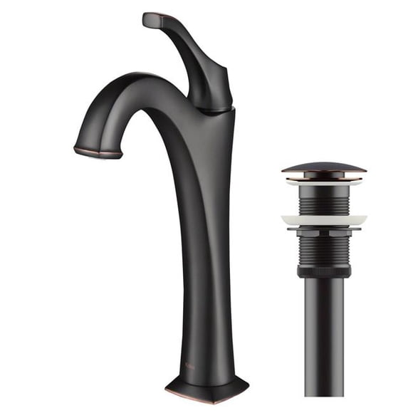 Kraus USA KVF-1200ORB Arlo Single Handle Vessel Bathroom Faucet - Oil Rubbed Bronze