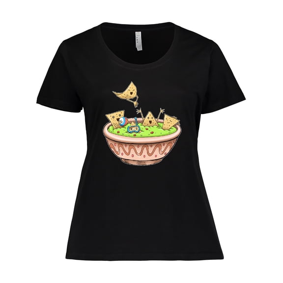 Inktastic Nachos Partying in Guacamole Women's Plus Size T-Shirt