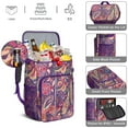 thumbnail image 2 of Classic Vintage Paisley Pattern Insulated Backpack Cooler - Leakproof 20L Capacity, Keeps Food & Drinks Cold for 20 Hours, 2 of 4