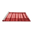 thumbnail image 2 of Ahgly Company Machine Washable Indoor Square Abstract Red Modern Area Rugs, 5' Square, 2 of 4