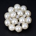 thumbnail image 4 of Xinyolin Flower Rhinestone Imitation Pearl Brooch, Wedding Bouquet Decor, 4 of 7