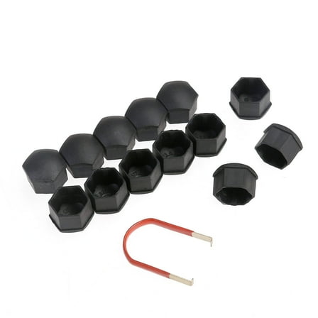 SWETRACE 20Pcs Car Wheel Nut Cover Plastic Round 1Inch Automotive Lug Nut Covers Enhance Car Wheel Appearance