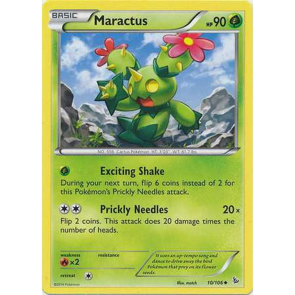 Pokemon Flashfire Maractus #10